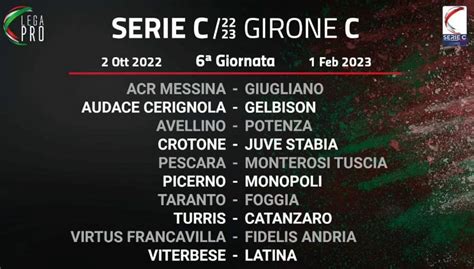 calendario serie c girone a 2022 2023